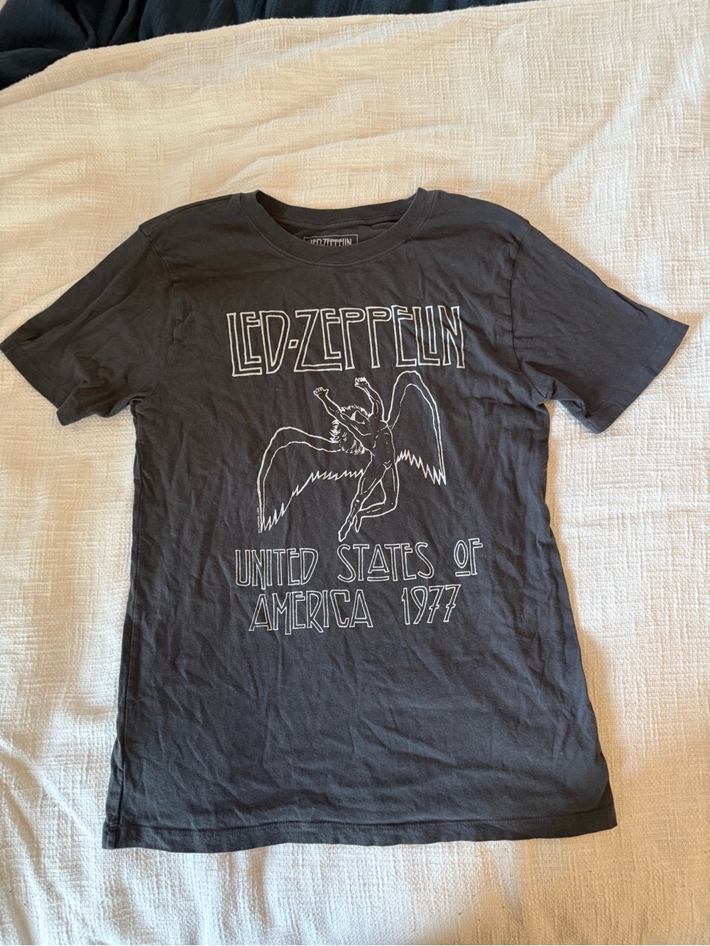 Led Zeppelin Black Graphic Tour Tee - Women's Short Sleeve super soft shirt